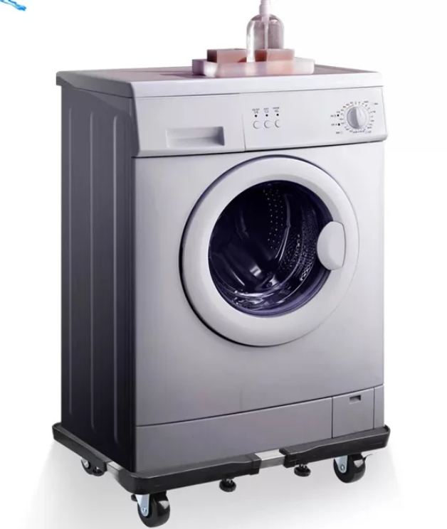 Adjustable Heavy-Duty Appliance Trolley Base | 4 Swivel Wheels | For Washing Machine, Fridge & AC | Movable Stand