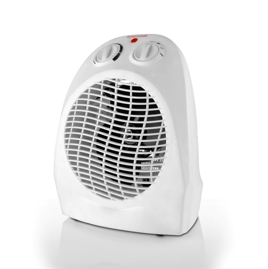 TRONIC 1500W Fan Heater | 2 Heat Settings 750W/1500W | Portable Room Heater | Fast Heating | Auto Safety Cut-Off