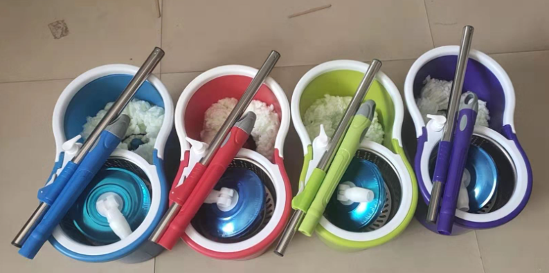 Spin Mop With Bucket Housework Hand Free Floor Cleaning Easy Microfiber Long Telescopic Handle Rotating 360 Spinning Magic Mop