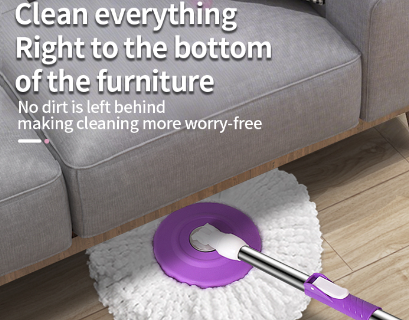Spin Mop With Bucket Housework Hand Free Floor Cleaning Easy Microfiber Long Telescopic Handle Rotating 360 Spinning Magic Mop