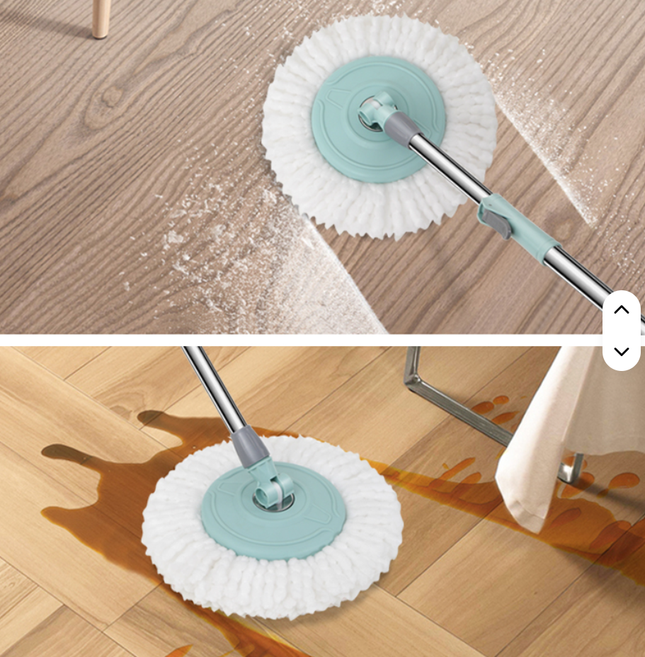 Spin Mop With Bucket Housework Hand Free Floor Cleaning Easy Microfiber Long Telescopic Handle Rotating 360 Spinning Magic Mop
