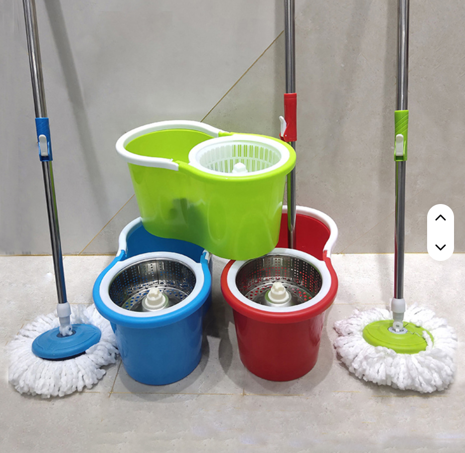 Spin Mop With Bucket Housework Hand Free Floor Cleaning Easy Microfiber Long Telescopic Handle Rotating 360 Spinning Magic Mop