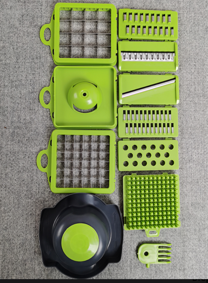 16 in 1 Multifunctional Vegetable Cutter Manual Vegetable Onion Chopper Food Chopper Kitchen Cutter Carrot Chopper. multifunctional Vegetable Chopper and Slicer, Dicing Machine