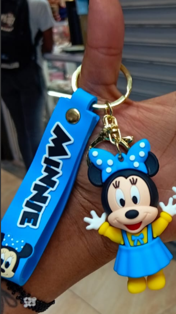 Cartoon 3D PVC Anime Super  Keychains, Cartoon Stitch Keychain / 3D Key Holder For Bags, Car, Gifts & Keys 3D Keyholder