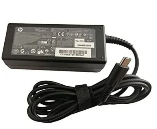 HP 65W USB Type-C Laptop Charger | Universal Notebook Power Adapter | PD 3.0 Fast Charge | Safe Overload Protection | UK Plug