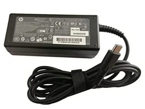 HP 65W USB Type-C Laptop Charger | Universal Notebook Power Adapter | PD 3.0 Fast Charge | Safe Overload Protection | UK Plug