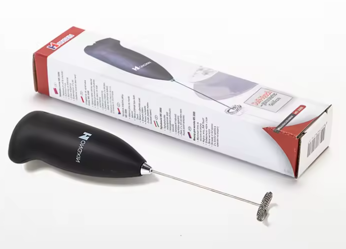 Battery Operated Electric Foam Maker Automatic Handheld Milk Matcha Frother Motor Milk Former for Coffee Latte Cappuccino