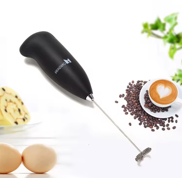 Battery Operated Electric Foam Maker Automatic Handheld Milk Matcha Frother Motor Milk Former for Coffee Latte Cappuccino