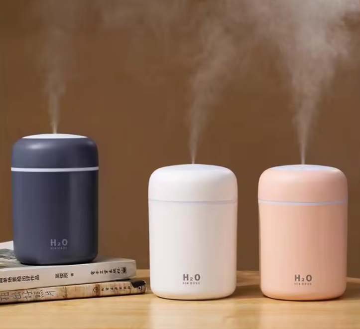 Nordic Humidifier Aromatherapy Humidifier With LED Light Air Freshener | Aromatherapy Diffuser with LED Light & Air Freshener for Home, Office, and Travel