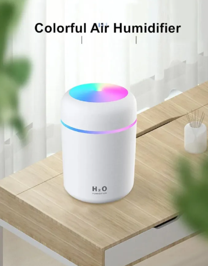 Nordic Humidifier Aromatherapy Humidifier With LED Light Air Freshener | Aromatherapy Diffuser with LED Light & Air Freshener for Home, Office, and Travel