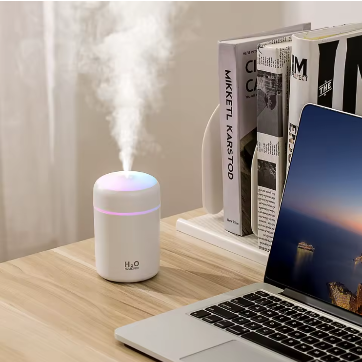 Nordic Humidifier Aromatherapy Humidifier With LED Light Air Freshener | Aromatherapy Diffuser with LED Light & Air Freshener for Home, Office, and Travel