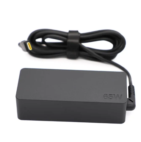 Lenovo 65W USB Type-C Universal Laptop Charger | Fast Charge | For ThinkPad, IdeaPad & USB-C Laptops | Safe Charging