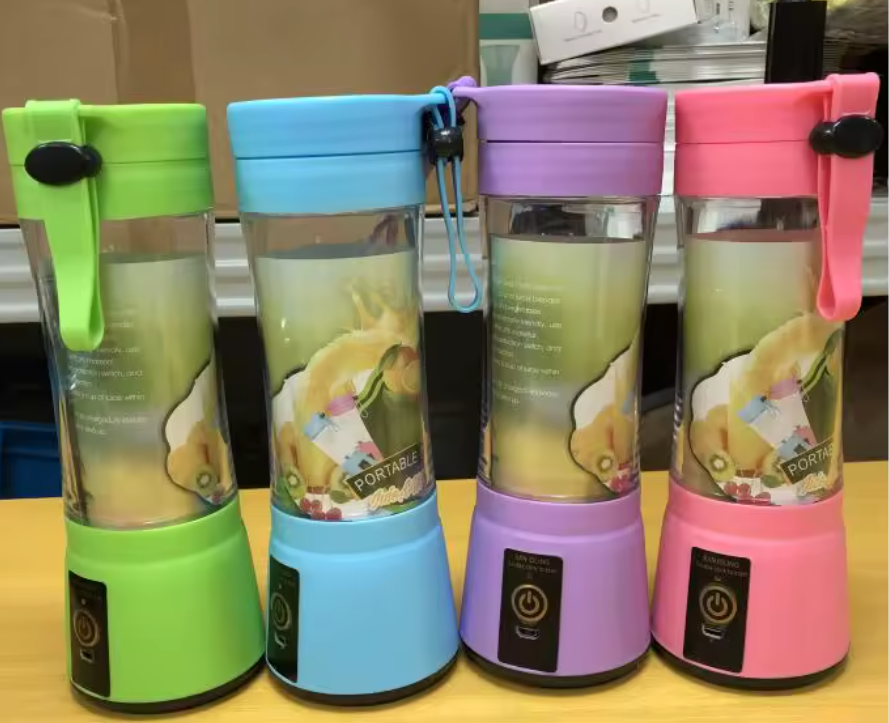 380ml Portable USB Rechargeable Blender | Mini Juicer Cup | Smoothies On The Go | Rechargeable | For Gym, Travel & Office- Assorted color