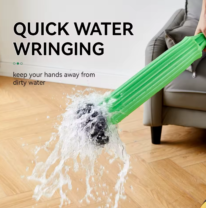 Pocket Wringing Mop Hand Wash-free Self Twist Lazy Mop Upgrade Microfiber Mops Cleaning Floor