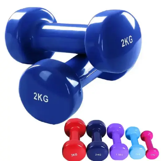 Gym Fitness Training Exercise Vinyl Coated Dipping Dumbbell ONE PIECE. AEROBICS NEOPRENE COATED BONE DUMBELL ONE PIECE -Perfect For Home/oOfice/Gym Workout -RANDOM. For Set Buy Two