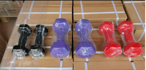 Gym Fitness Training Exercise Vinyl Coated Dipping Dumbbell ONE PIECE. AEROBICS NEOPRENE COATED BONE DUMBELL ONE PIECE -Perfect For Home/oOfice/Gym Workout -RANDOM. For Set Buy Two