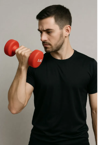 Gym Fitness Training Exercise Vinyl Coated Dipping Dumbbell ONE PIECE. AEROBICS NEOPRENE COATED BONE DUMBELL ONE PIECE -Perfect For Home/oOfice/Gym Workout -RANDOM. For Set Buy Two