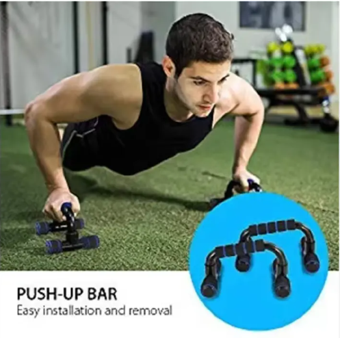Non-Slip Push-Up Stands | Rotating Handles | Deeper Range | Arm & Chest Trainer | Home Gym Equipment
