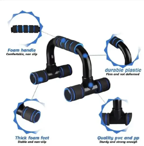 Non-Slip Push-Up Stands | Rotating Handles | Deeper Range | Arm & Chest Trainer | Home Gym Equipment