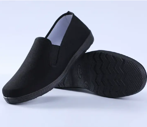 NICE Women's Casual Rubber Shoes | Black Slip-On Flats | Lightweight | Breathable | For Daily Wear & Walking