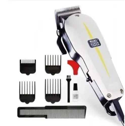 WAHL Super-Taper Professional Hair Clipper | Corded | Sharp Precision Blade | For Barbers & Home | Complete Kit