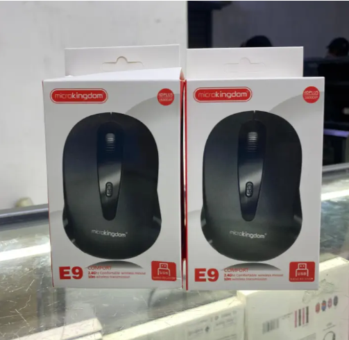Microkingdom E9 Wireless Mouse | 2.4GHz | Silent Click | Nano USB Receiver | For Laptop & Desktop