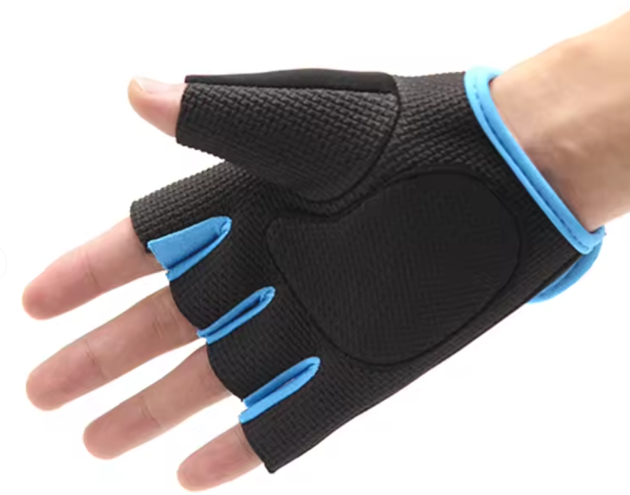 Men And Women Half-Finger Neoprene Weightlifting Gym Gloves Non-Slip Wrist Support Breathable Sports Fitness Gloves for Outdoor Cycling Gym  - A PAIR