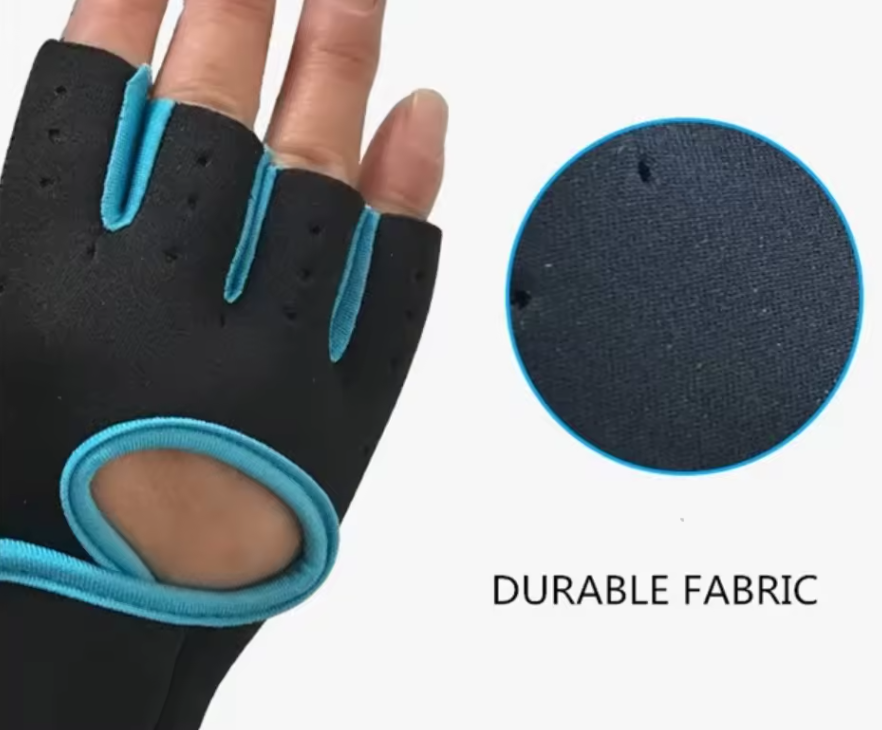 Men And Women Half-Finger Neoprene Weightlifting Gym Gloves Non-Slip Wrist Support Breathable Sports Fitness Gloves for Outdoor Cycling Gym  - A PAIR