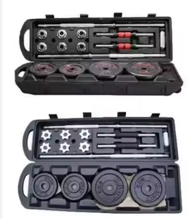 50kg/York Barbell and Dumbells Multifunctional Weight training/ Adjustable Chrome Dumbells set for home/office/gym workout Cast Iron Adjustable Dumbbell Set Universal Multifunctional Weights Connector