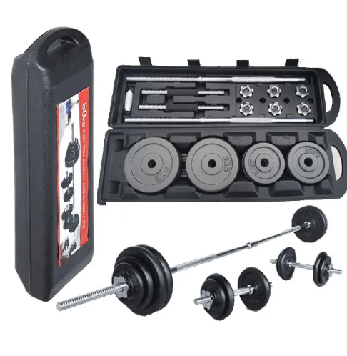 50kg/York Barbell and Dumbells Multifunctional Weight training/ Adjustable Chrome Dumbells set for home/office/gym workout Cast Iron Adjustable Dumbbell Set Universal Multifunctional Weights Connector
