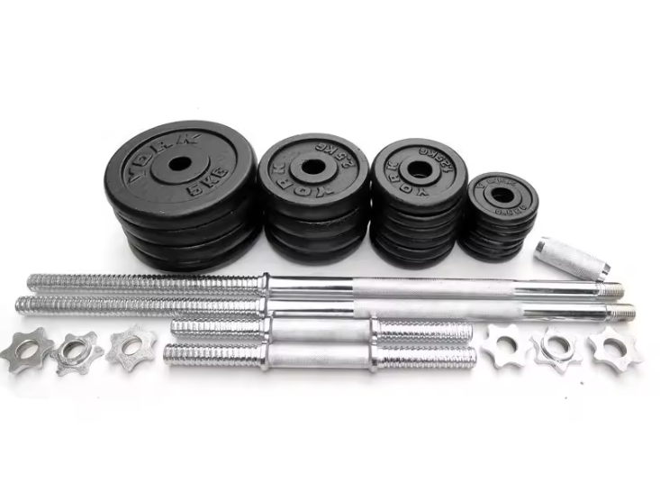 50kg/York Barbell and Dumbells Multifunctional Weight training/ Adjustable Chrome Dumbells set for home/office/gym workout Cast Iron Adjustable Dumbbell Set Universal Multifunctional Weights Connector
