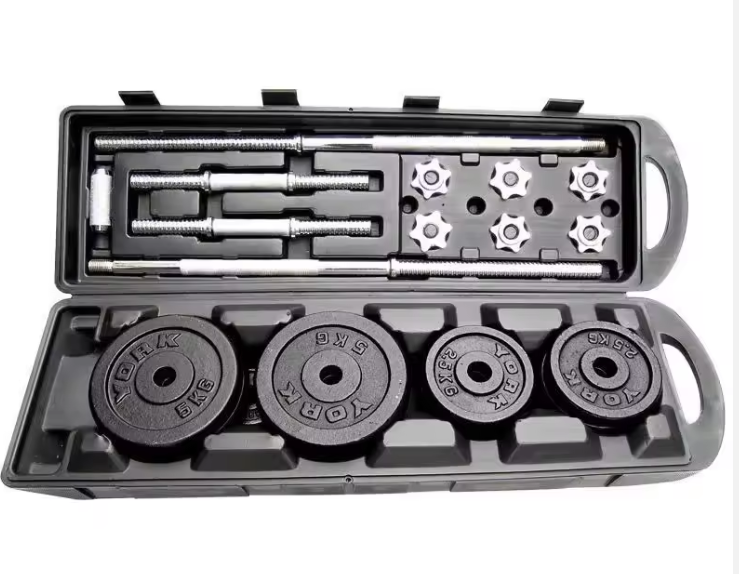 50kg/York Barbell and Dumbells Multifunctional Weight training/ Adjustable Chrome Dumbells set for home/office/gym workout Cast Iron Adjustable Dumbbell Set Universal Multifunctional Weights Connector