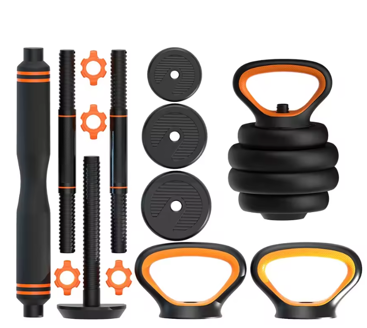 6-in-1 Adjustable Kettlebell Set | Home Gym Weights | Multiple Weight Settings | Full Body Workout