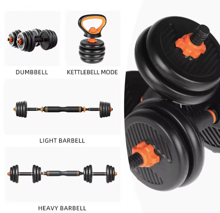 6-in-1 Adjustable Kettlebell Set | Home Gym Weights | Multiple Weight Settings | Full Body Workout