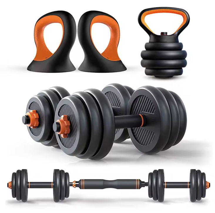 6-in-1 Adjustable Kettlebell Set | Home Gym Weights | Multiple Weight Settings | Full Body Workout