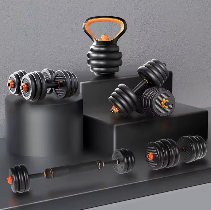 6-in-1 Adjustable Kettlebell Set | Home Gym Weights | Multiple Weight Settings | Full Body Workout