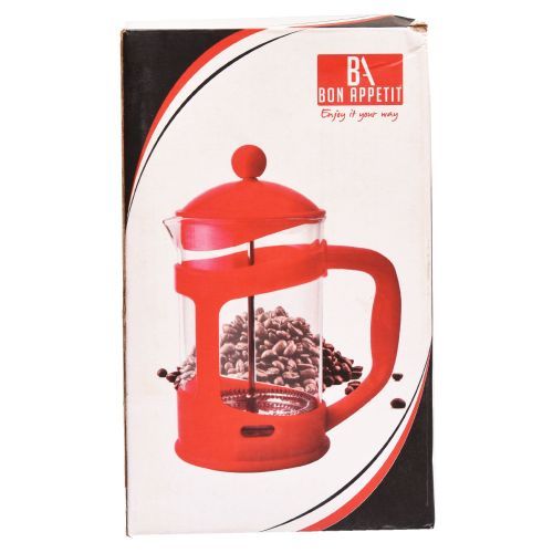 Bon Appetit 800ML Red French Press Tea Coffee Maker Presses Filter Plunger