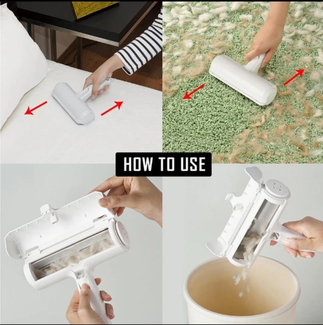 Roller lint ideal for pet, clothes, sofas, etc Convenient in home purporses