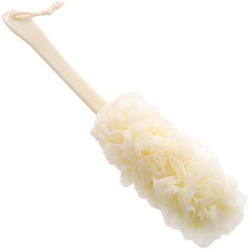 EXFOLIATING BATHING SHOWER LOOFAH BRUSH BACK SCRUBBER WITH LONG HANDLE.1pcs Long Handled Shower Body Brush Loofah Skin Sponge Cleaning Back Scrubber Exfoliating Luffa Bath Sponge for Body, Exfoliating