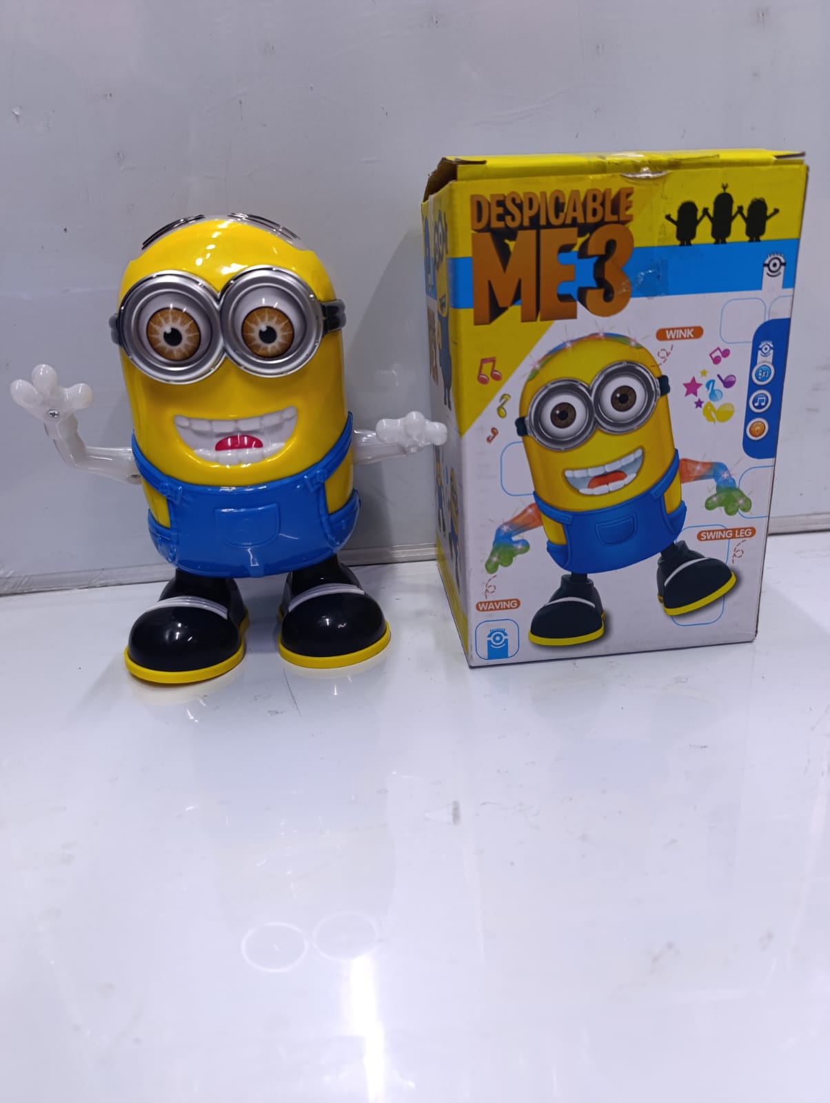 Dancing Minions Toy – Musical Moving Cartoon Toy for Kids, Moves and dances automatically to entertain kids, Bright colorful design inspired by the popular Minions character.