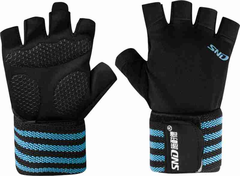 Ventilated Weight Lifting Gloves, Thick Padded Workout Gym Gloves with Full Palm Protection & Grip & Shock Absorption for Women & Men's Fitness Exercise Training