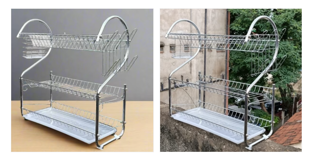 Nunix 3 Tier Stainless Steel Dish Rack 3 Layers Utensil Dish Drainer Kitchen Storage Organizer