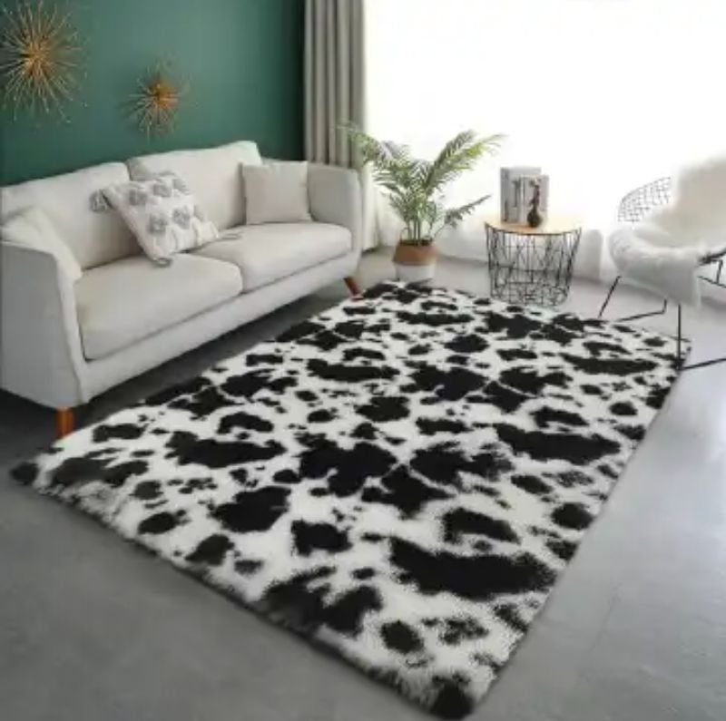 New Patched Fluffy Pattern Carpet for Table Room, Dinning Room or Bedroom