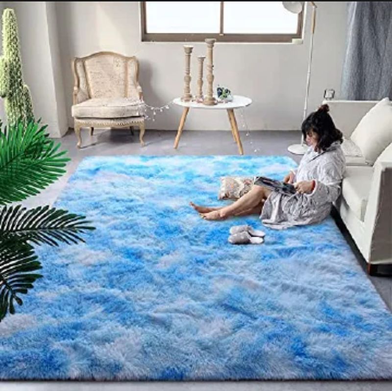 New Patched Fluffy Pattern Carpet for Table Room, Dinning Room or Bedroom