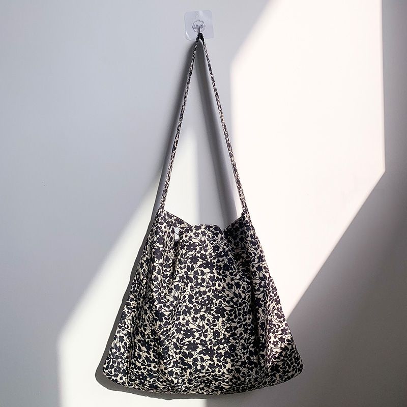 55 styles of canvas bags, leopard print floral fabric bags, daisy spring and summer student bags, blooming single-shoulder bags, teenage girls' bags