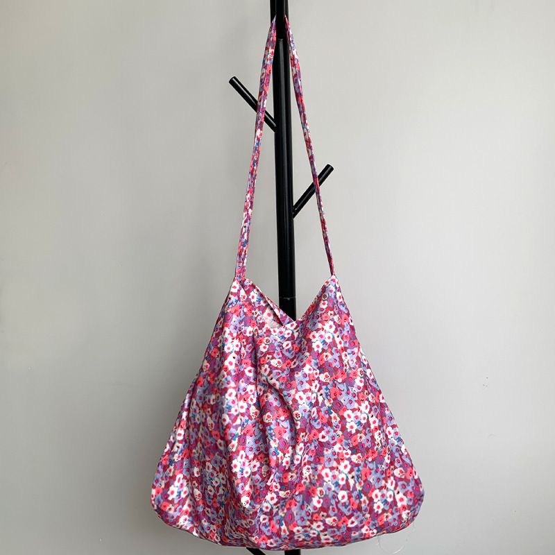 55 styles of canvas bags, leopard print floral fabric bags, daisy spring and summer student bags, blooming single-shoulder bags, teenage girls' bags