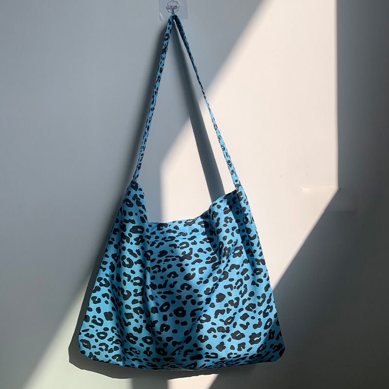 55 styles of canvas bags, leopard print floral fabric bags, daisy spring and summer student bags, blooming single-shoulder bags, teenage girls' bags