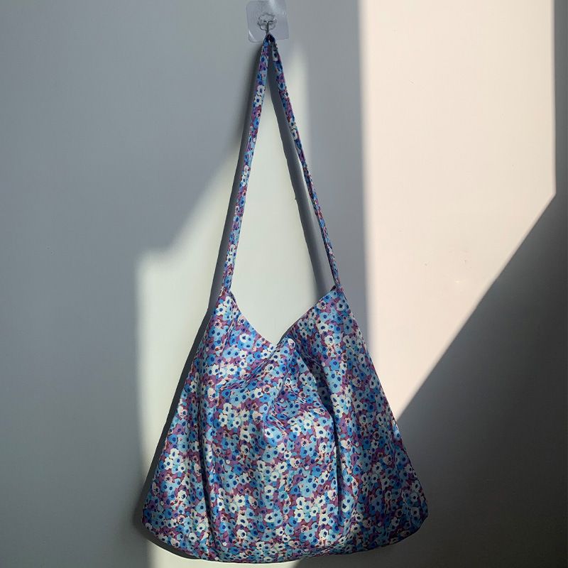 55 styles of canvas bags, leopard print floral fabric bags, daisy spring and summer student bags, blooming single-shoulder bags, teenage girls' bags
