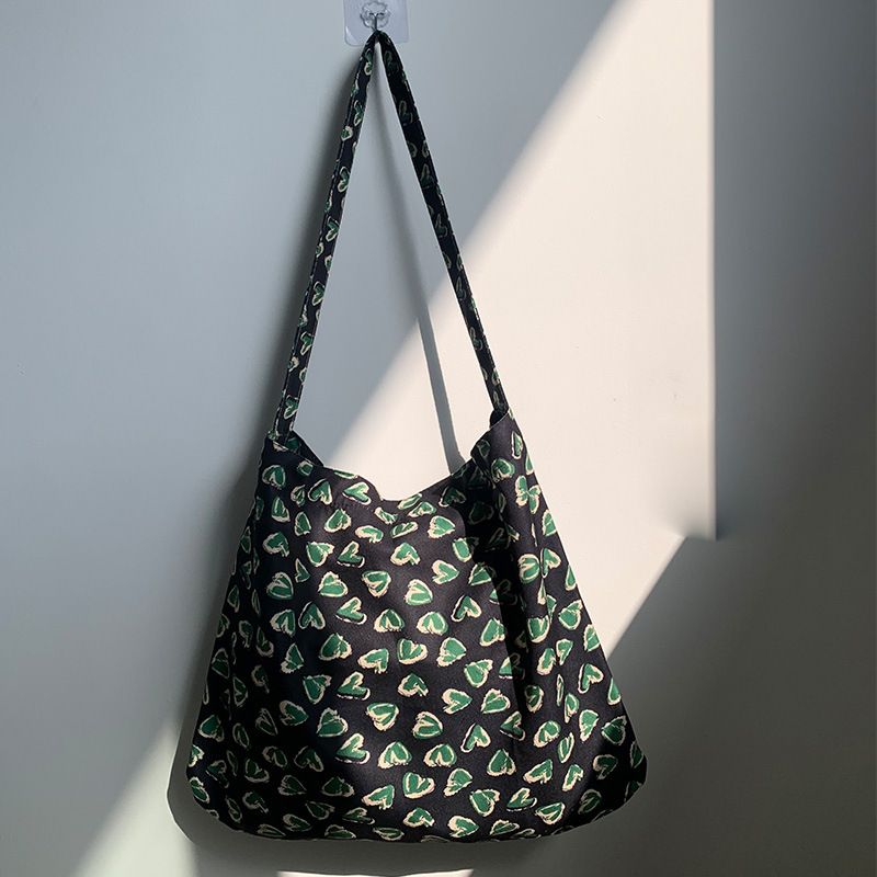 55 styles of canvas bags, leopard print floral fabric bags, daisy spring and summer student bags, blooming single-shoulder bags, teenage girls' bags