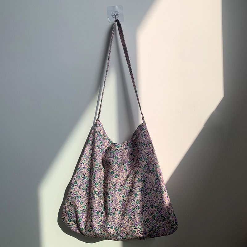 55 styles of canvas bags, leopard print floral fabric bags, daisy spring and summer student bags, blooming single-shoulder bags, teenage girls' bags